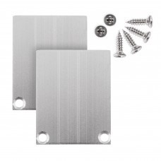 2 x LED strip profiel eindkappen inclusief schroeven - PN4.C2 - afdekking naar keuze