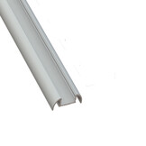 Wit LED opbouw profiel met cover 25,79 mm x 6,5 mm 17.1WIT
