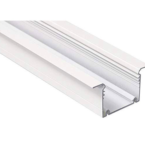LED XXL inbouw profiel 2 meter met cover 77 mm x 36 mm - XL70WIT