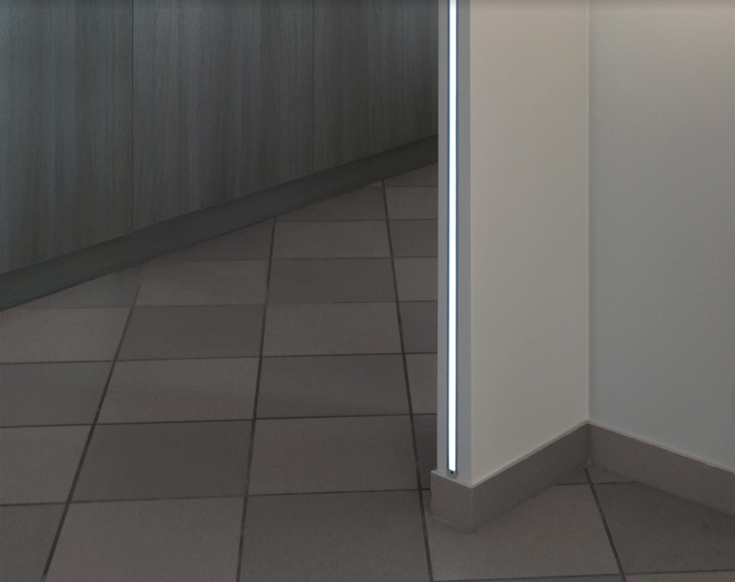 Zwart LED plafond profiel inclusief opaal afdekking 23.4 mm x 19 mm - GYPROC10ZWART