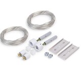 Ophangsysteem voor buigbaar LED strip profiel ARC12 CD/U5 - WIT - afdekking naar keuze