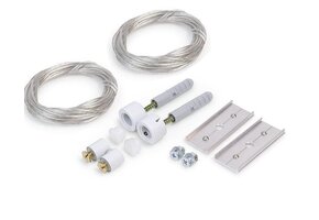 Ophangsysteem voor buigbaar LED strip profiel ARC12 CD/U5 - WIT - afdekking naar keuze