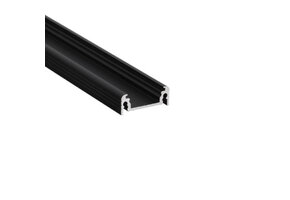 SURFACE14 EE7F/TY LED opbouwprofiel - Zwart - afdekking naar keuze
