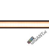 Zwart LED strip profiel met cover 28 mm x 9 mm - 09ZWART