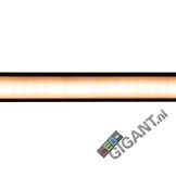 Zwart LED strip profiel met cover 28 mm x 9 mm - 09ZWART