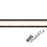 Zwart LED strip profiel met cover 28 mm x 9 mm - 09ZWART