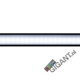 Zwart LED strip profiel met cover 28 mm x 9 mm - 09ZWART