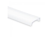4 meter Losse LED strip profiel cover - Opaal - 12,4mm 01, 02, 03, 08, stuc100, stuc200, gips100, gips200