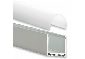 LED XL profiel 2 meter met ronde cover 24mm 36,79mm x 11,69mm - XL7.C4ALU