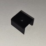 Montageklem t.b.v zwart LED strip profiel PL8 - Montageklem zwart