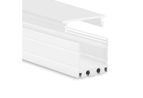 Wit LED opbouw profiel met cover 18,1 mm x 19,02 mm - 18WIT