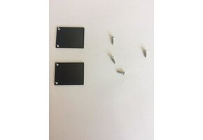 2 x LED strip profiel eindkapjes inclusief schroeven PL2 Spica - Zwart