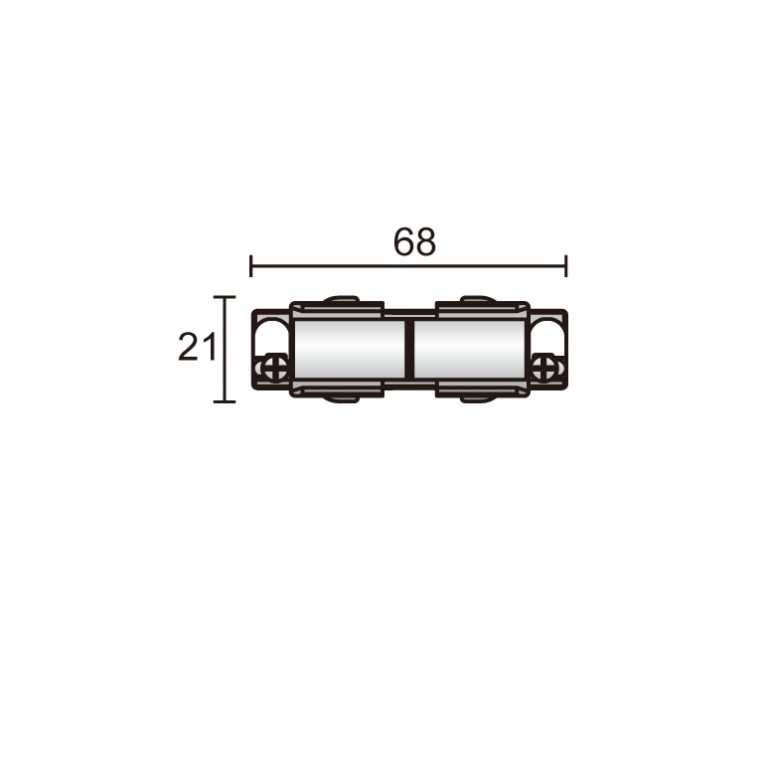 3- fase rail intern koppelstuk- wit - LG62000027W