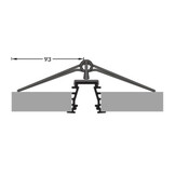 Wit LED plafond profiel inclusief opaal cover 23.4 mm x 19 mm - GYPROC10WIT