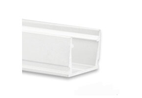 Wit LED strip profiel met klikcover 13,4 mm x 11,46 mm – SLIM04WIT