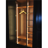Wit verzonken LED strip profiel met klikcover 15 mm x 6mm - 308WIT
