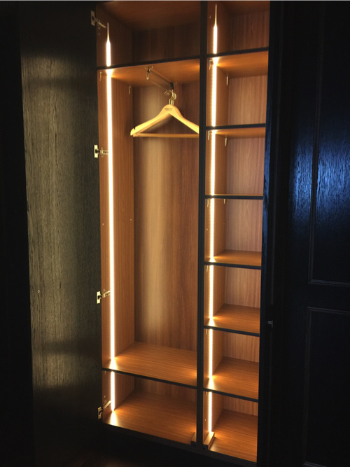 Wit LED inbouw profiel met afdekking 15 mm x 6mm - 308WIT