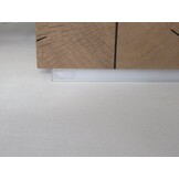 Wit verzonken LED strip profiel met klikcover 15 mm x 6mm - 308WIT