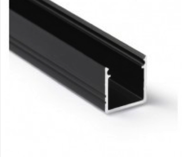 Sample LED strip profiel SLIM02 ZWART