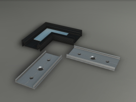 Hoek LED strip profiel - 90 Graden - 09ZWART