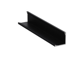 CABI12 DUO D1E LED hoekprofiel - Zwart - afdekking naar keuze