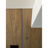 Zwart LED strip profiel met cover - 16,8mm x 13,01mm - 02ZWART