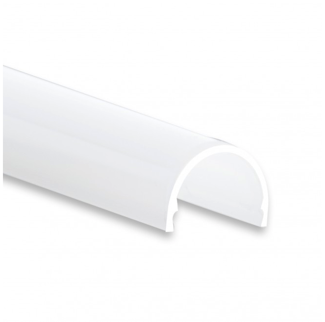 Zwart LED strip profiel 2 meter met opaal cover 16,80 mm x 16,80 mm - 05.2ZWART