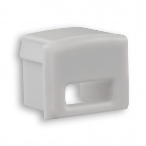 Eindkap voor LED strip profiel slim04alu/slim04wit met kabeldoorvoer