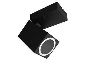 LED wandlamp voor buiten - kantelbaar - zwart 165 x 100mm - GU10 - QUAZAR15ZWART