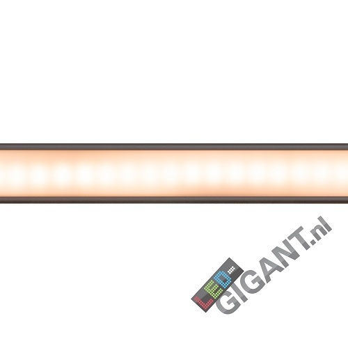 SURFACE14 EE7F/TY LED opbouwprofiel - Geanodiseerd aluminium - afdekking naar keuze