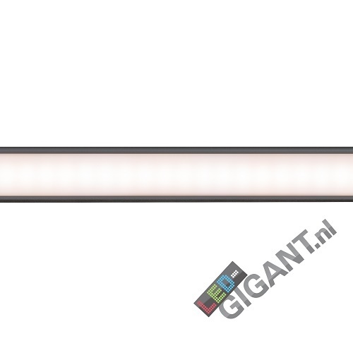 LED profiel met afdekking 24 mm x 9 mm - 09ALU
