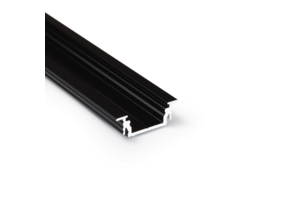 GROOVE14 EE7F/TY LED inbouwprofiel - Zwart - afdekking naar keuze
