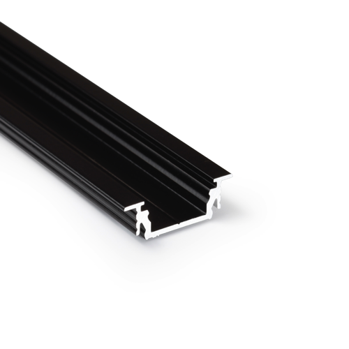 GROOVE14 EE7F/TY LED inbouwprofiel - Zwart - afdekking naar keuze