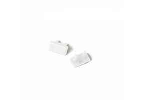 Eindkap voor LED strip profiel met kabeldoorvoer SLIM8 AC2/Z - WIT