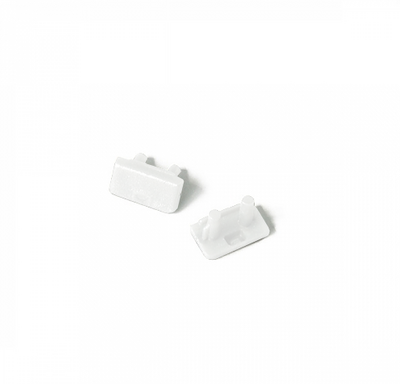 Eindkap voor LED strip profiel met kabeldoorvoer SLIM8 AC2/Z - WIT