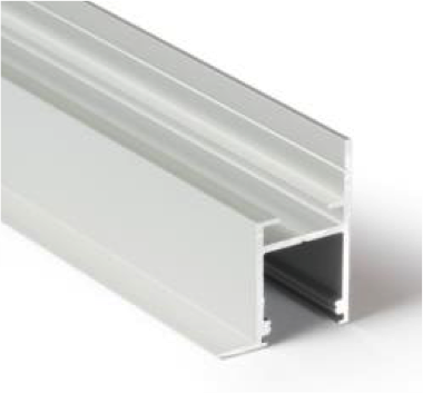 FRAME14 BC/Q LED profiel - Geanodiseerd aluminium - afdekking naar keuze