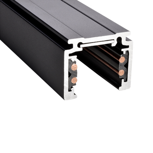 LED 48V opbouw rails zwart 100-300cm - Zwart