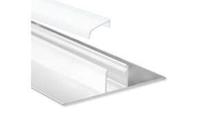 LED gipsplaat profiel met opaal klikcover 77 mm x 13,5 mm GIPS200