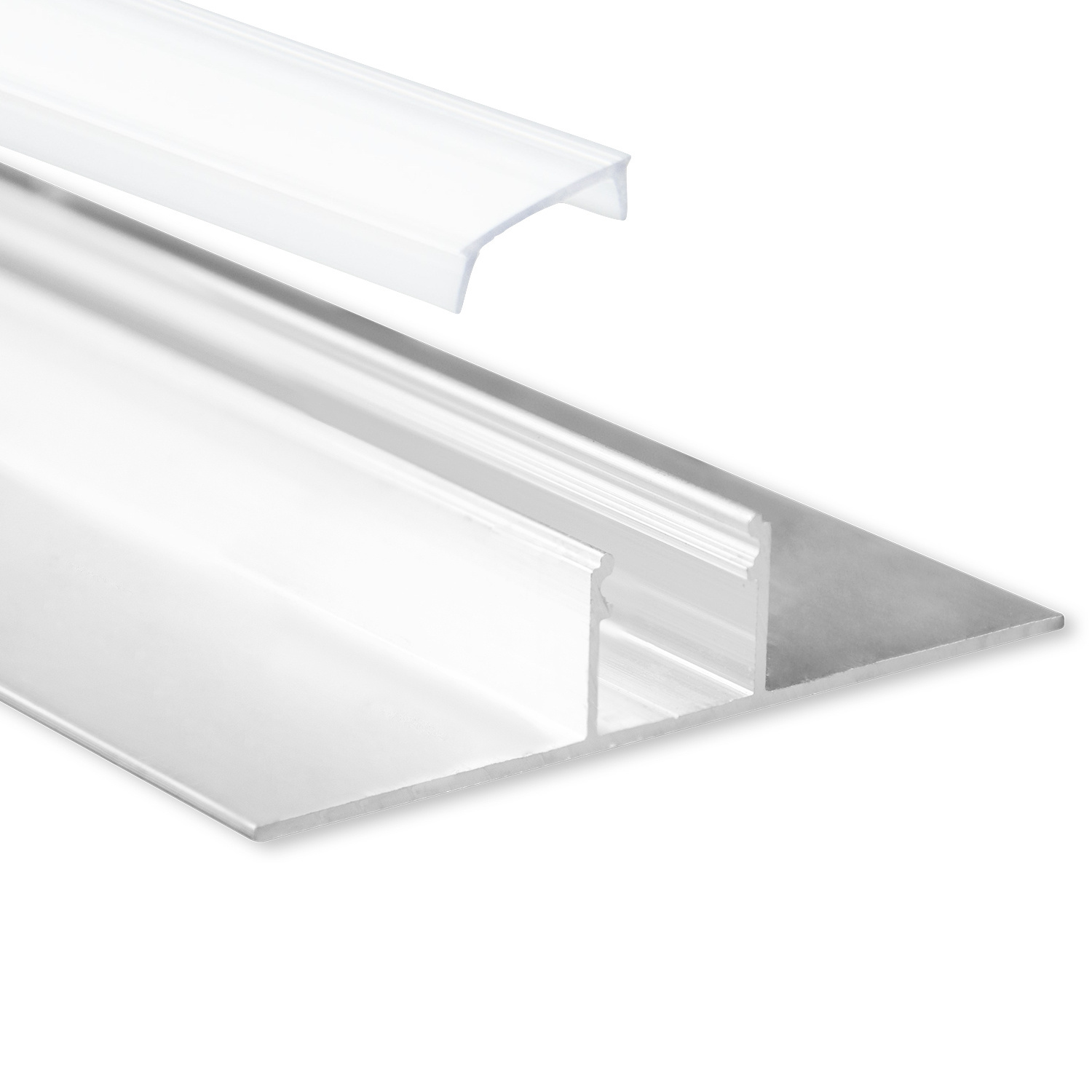 LED gipsplaat profiel met opaal klikafdekking 77 mm x 13,5 mm GIPS200
