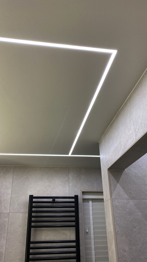 LED gipsplaat profiel met opaal klikafdekking 77 mm x 13,5 mm GIPS200