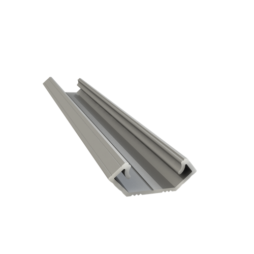 LED hoekprofiel 2 meter met opaal afdekking 24 mm x 8,50 mm - C28ALU