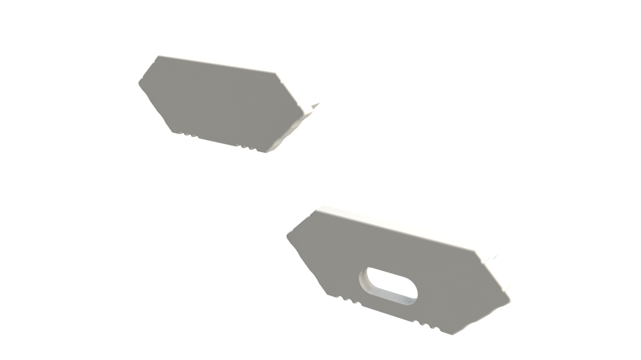 LED hoekprofiel 2 meter met opaal cover 24 mm x 8,50 mm - C28ALU