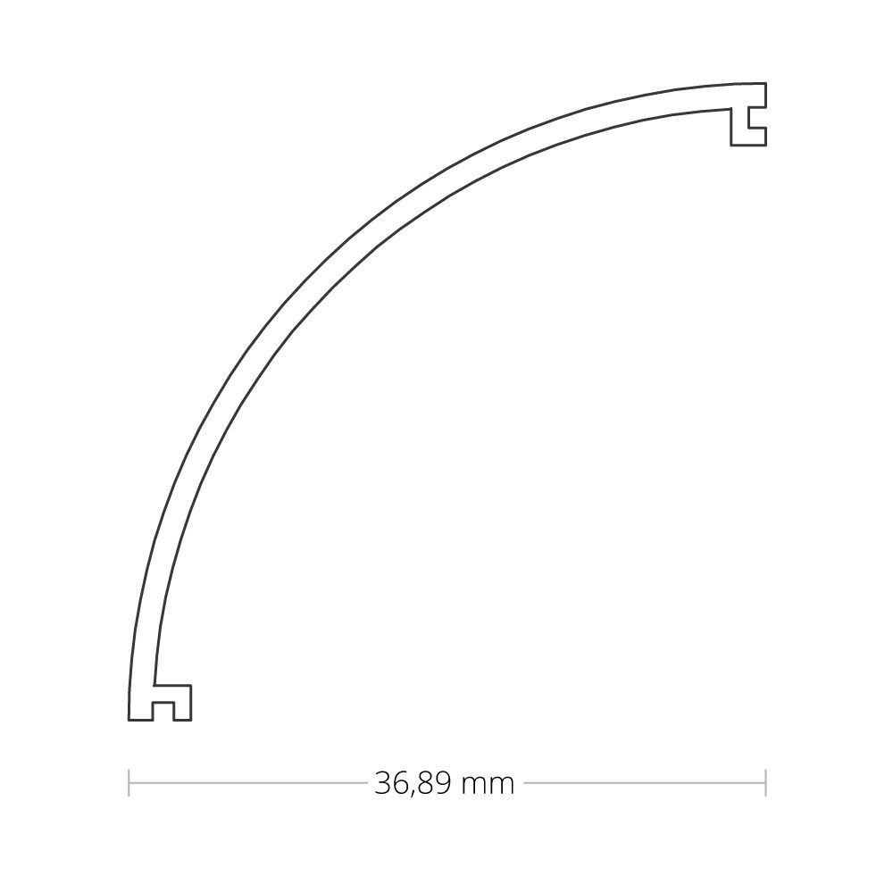 LED hoekprofiel inclusief klikcover 40,10 mm x 40,10 - C19ALU
