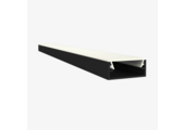 Zwart LED strip profiel inclusief klikcover 8,84 x 20mm- 304ZWART