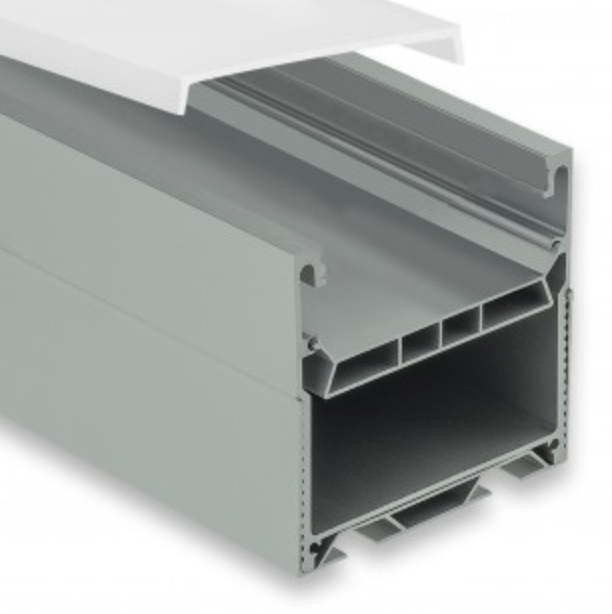 Extra groot LED strip profiel 1,5 meter met cover 71,95 mm x 71,95 mm XLPN12
