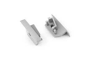 DIAGONAL14 F/TY eindkap met kabeldoorvoer - Geanodiseerd aluminium