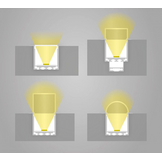 Plafond inbouw LED XL profiel 2 meter met vlakke opaal klikcover 35 mm x 35 mm - XL35.C1ALU