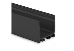 XL Zwart LED strip profiel met klikcover 26.79 mm x 26 mm XL06ZWART