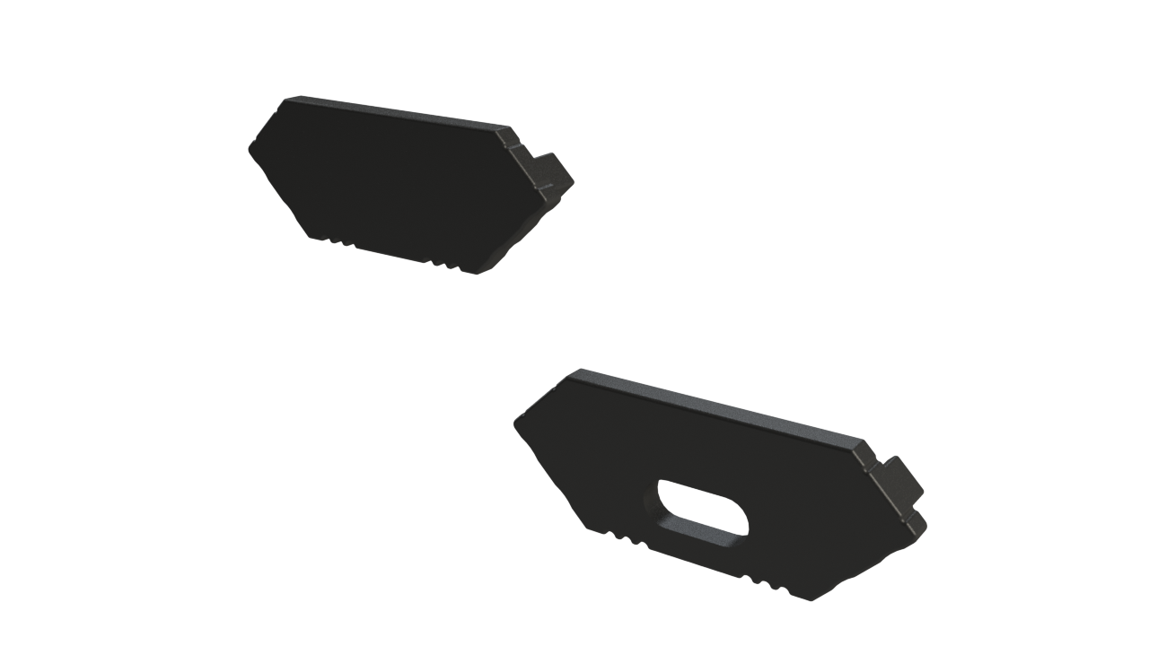 Zwart LED hoekprofiel 2 meter met opaal afdekking 24 mm x 8,50 mm - C28ZWART