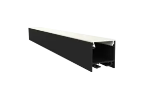 LED strip profiel inclusief opaal klikcover 20mm x 20mm - 318ZWART